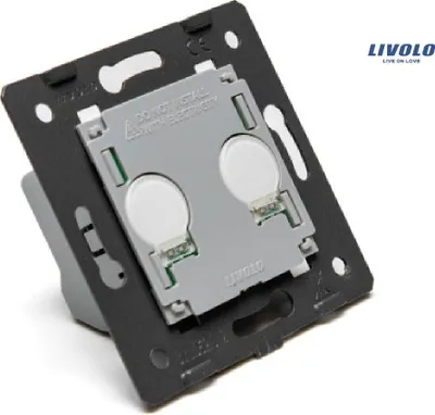 Image de Livolo | Module Interrupteur Tactile 2 Voies VL‑C702 – Design Moderne