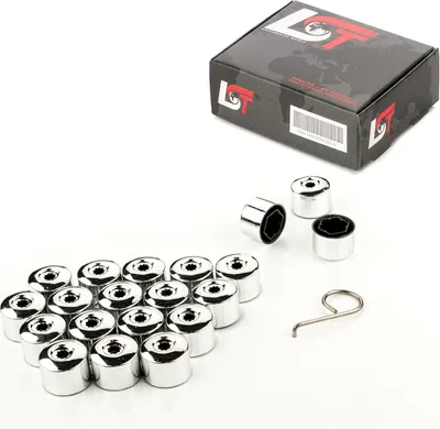 Produktbild von 20x Radschraube Abdeckkappe 17mm Chromfarben Radmutter Kappen für BMW für MINI