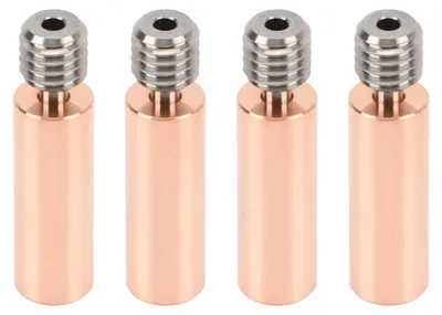 Image de Lot de 4 tubes d'extrusion professionnels en alliage de cuivre avec rupture thermique, entièrement métalliques, pour imprimante 3D – Accessoires pour imprimante 3D CR10