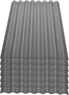 Produktbild von Onduline Easyline Dachplatte Wandplatte Bitumenwellplatten Wellplatte 7x0,76m²  - grau