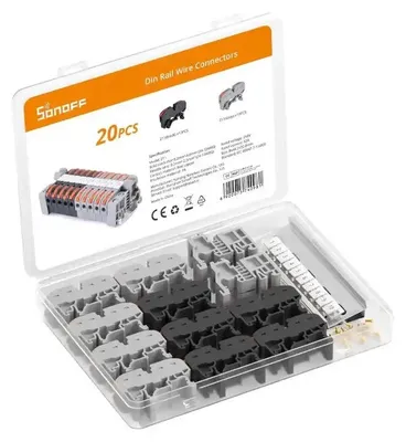 Produktbild von Sonoff-Schienen-Schnellverbinder (20 Stück)