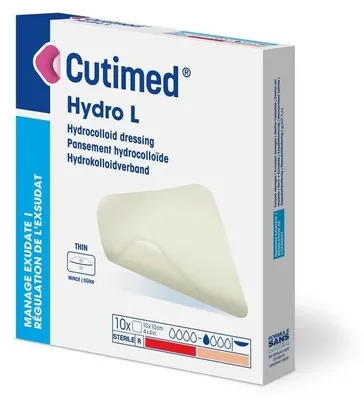 Produktbild von Cutimed Hydro B Hydrok.Ver.15x15 cm m.Haftr. 5 St