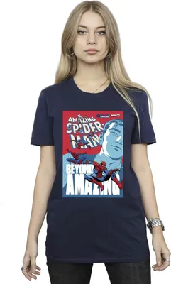 Produktbild von Marvel - "Beyond Amazing" T-Shirt für Damen BI43950 (L) (Marineblau)