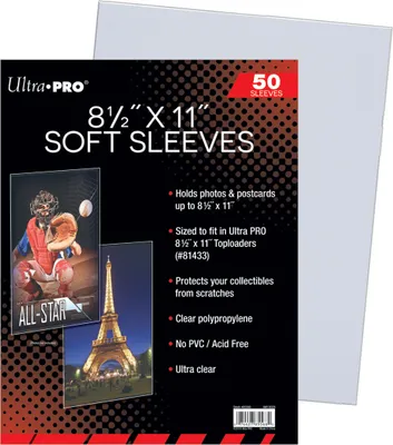 Produktbild von Ultra Pro - Soft Sleeves 8-1/2" x 11" (50)