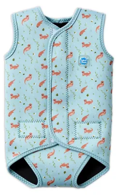 Image de Combinaison intégrale en néoprène Splash About pour bébé, motif "loutres espiègles", taille 6-18 mois