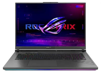 Zdjęcie produktu dla Laptop ASUS ROG Strix G18 (G814FP-TT080WZ), procesor Ryzen 9 9955HX, ekran 18 cali, rozdzielczość 2560 x 1600, 32 GB pamięci RAM, dysk SSD 1 TB, karta graficzna RTX 5070, system Windows 11 Home, kolor: szary