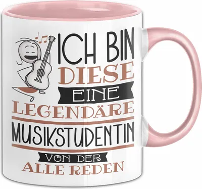 Produktbild von Musikstudentin Tasse Geschenk Ich Bin Diese Eine Legendäre Musikstudentin Von Der Alle Reden Geschenkidee Geburtstag Weihnachten (Rosa)