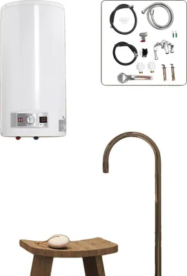 Produktbild von Elektrischer Wasserheizer, 50L Kapazität, Wandmontage, WEISS