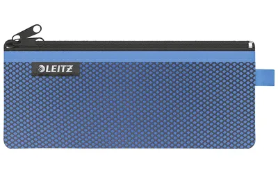 Produktbild von Textilný obal so zipsom dvojitý Leitz WOW stredný modrý