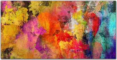 Produktbild von Coloray Küchenrückwand 120x60 Spritzschutz aus Glas - bunte Flecke