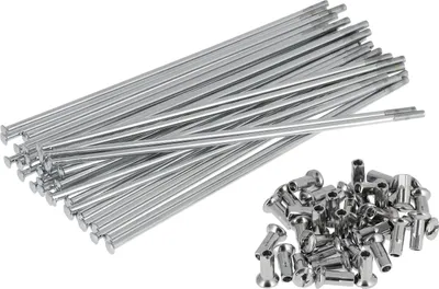 Produktbild von Set: Speichen 180mm mit Nippel M4 in Chrom - für MZ ES175, 250 ETZ125 150 250 251 TS125, 150