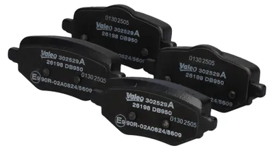 Image de Jeu de plaquettes de frein pour disques arrière 17,5 mm VALEO, notamment pour PEUGEOT 208