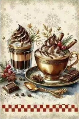 Obrázek produktu pro Mikrovlákno utěrka 40x60cm - Vánoce latté a čokoláda