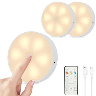 Produktbild von Set mit 3 LED-Unterbauleuchten mit Touch-Sensor und Fernbedienung