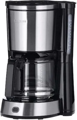Produktbild von Severin KA 4823, Filterkaffeemaschine, 1,25 l, Gemahlener Kaffee, 1000 W, Schwarz, Edelstahl
