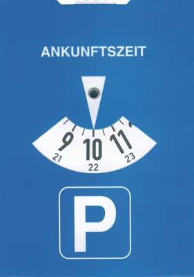 Produktbild von Parkscheibe Karton 11x15cm Packung mit 25 Stück
