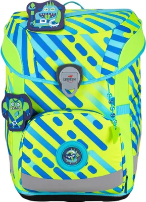 Produktbild von DerDieDas Schulranzen Set ErgoFlex Easy (5 tlg.), Neon Set Neon Monste