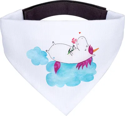 Produktbild von Mr. & Mrs. Panda Halstuch Hund Einhorn Verliebt - Weiß - Geschenk, Unicorn, für, Dreieckstuch, Liebe, Bandana, Freundin, Hundehalstuch, Einhörner, Hunde