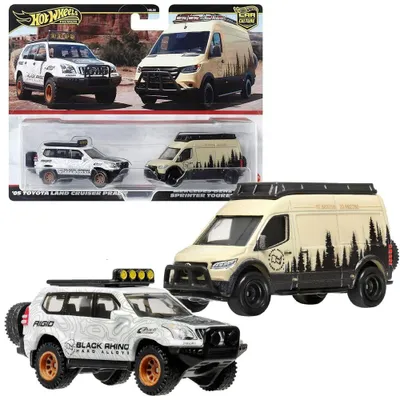 Obrázek produktu pro Hot Wheels HRR76, Sada vozidel, 3 rok/roky, Kov, Plast, Béžová, Černá, Bílá