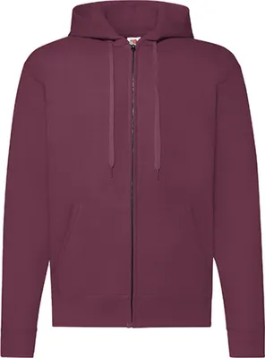 Produktbild von Fruit of the Loom 62-062-0 | Classic Hooded Sweat Jacket - Farbe: Burgundy - Größe: XXL