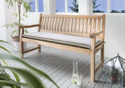 Zdjęcie produktu dla Poduszka na ławkę Destiny 180x45x5cm, z zamkiem błyskawicznym, piaskowa