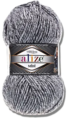 Obrázek produktu pro Alize 1x 100 g Superlana Midi vlna, jednobarevná, háčkování, pletení (801)