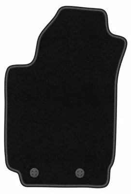 Productafbeelding van Velours bestuurdersmat voor Fiat Stilo 2000-2008 (hatchback/stationwagen) – zwart, op maat – Wielganizator BASIC