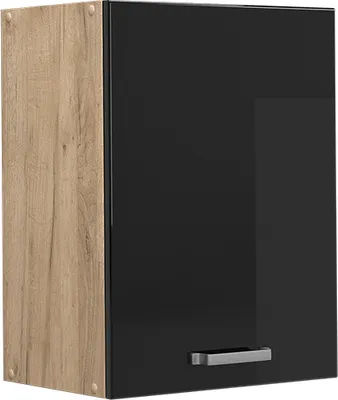 Produktbild von Hängeschrank Vicco R-Line Schwarz Hochglanz 45 cm, Model 41134