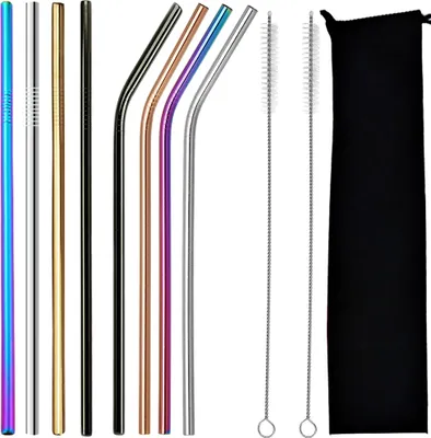 Image de Verk 01634 Verk 01634 Paille en métal réutilisable 8 pièces