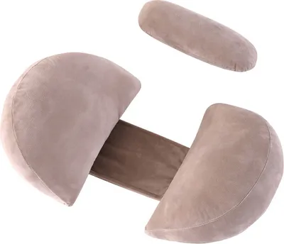 Produktbild von (Khaki)Keil-Schwangerschaftskissen, Mutterschaftskissen für schwangere Frauen mit verstellbarem Doppelkeil, Schwangerschaftskissen, Unterstützung für Bauch, Rücken, Beine und verstellbarem