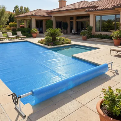 Produktbild von YZNAHRE Pool Aufroller 3-5,70 m Poolfolienaufroller aus Aluminium mit 8 Gurten Aufrollsystem Poolaufroller für Solarabdeckung,Mobiles Pool Zubehör