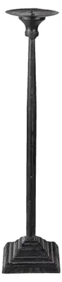 Zdjęcie produktu dla Clayre & Eef Świecznik Ø 10x44 cm Czarny Żelazo