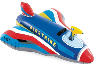 Produktbild von Aufblasbares Wasserflugzeug für Kinder mit Wasserkanone von INTEX 57531-BLUE