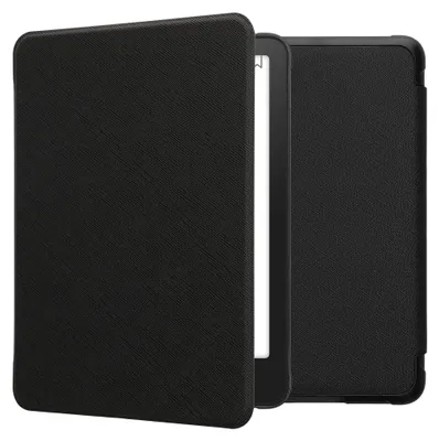 Produktbild von kwmobile Klapphülle kompatibel mit Amazon Kindle Paperwhite (2024)/Colorsoft Hülle - eReader Case aus Kunstleder - Cover - Schwarz