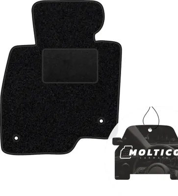 Produktbild von moto-MOLTICO Fahrer Fußmatte Auto Velours Fahrerseite Autoteppiche Schwarz Fahrermatte 1-teilig passend für Mazda 6 III GJ ab 2013