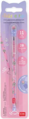 Produktbild von Stapelbarer Bleistift mit Radiergummi - Take a Tip Kitty