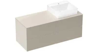 Obrázok produktu pre Umývadlo na dosku Xevolos E m HL o ÜL SmartClean 500x480mm biele biele