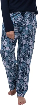 Produktbild von Ammann Mix & Match Schlafanzug Hose Mit floralem Muster, Bequemer Schnitt, Mit praktischem Bindeband