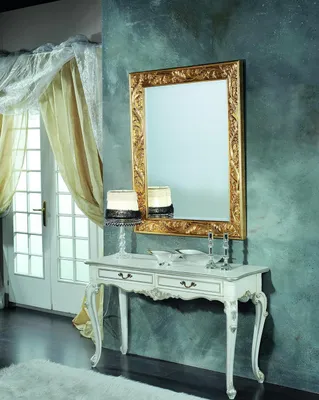 Obrázek produktu pro Zrcadlo Italský designový nábytek stojící zrcadlo příborník 93x183cm barokní rokoko