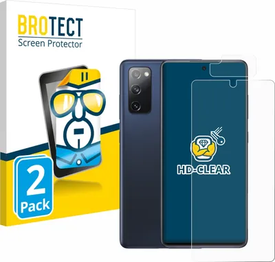 Produktbild von 2x Für Samsung Galaxy S20 FE 5G (Display+Kamera) Schutzfolie BROTECT Displayschutz Display Schutz Folie Klar Transparent