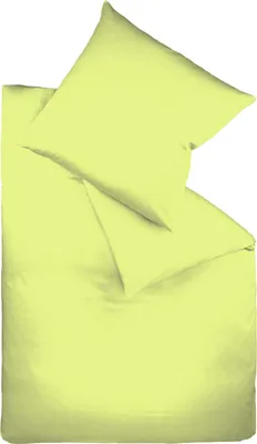 Produktbild von Fleuresse Mako-Satin-Bettwäsche Colours, apfelgrün