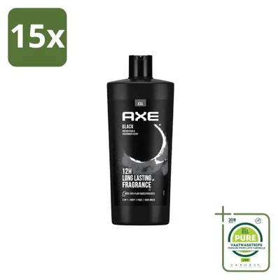 Obrázok produktu pre 15 kusov sprchového gélu AXE Black – 700 ml – veľké balenie