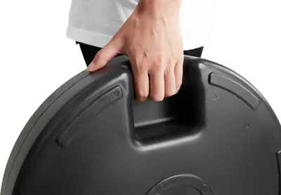 Immagine prodotto di okwish, supporto per ombrellone, adatto per un carico di 37,65 kg o 19 litri d'acqua, diametro del tubo da 3,51 cm a 4,80 cm, colore nero