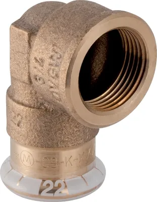 Produktbild von Geberit 63865 Mapress Kupfer Übergangswinkel 90Gr