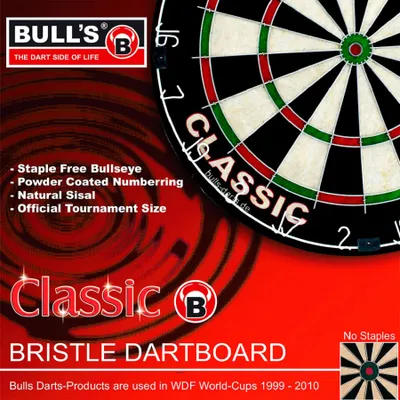 Produktbild von Bull's Classic Bristle Board, klassische Dartscheibe