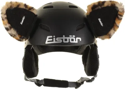 Productafbeelding van Eisbär helm met oren, bruin/zwart, universele maat. Skihelm