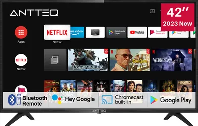Produktbild von Antteq AG42F3 TV 42 Zoll(Fernseher 107cm) Smart TV, Andriod TV LED FHD, Dolby Audio,Google Assistance, Bluetooth, DVB-C/S2/-T2, Google Play, WiFi