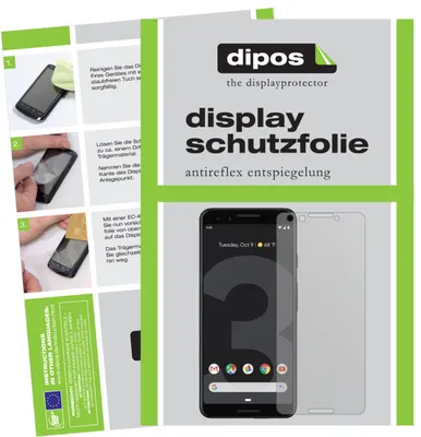 Produktbild von 6x Schutzfolie für Google Pixel 3 matt Displayschutzfolie Folie Display Schutz