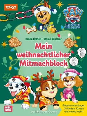 Obrázek produktu pro PAW Patrol Mitmachbuch: Mein weihnachtlicher Mitmachblock