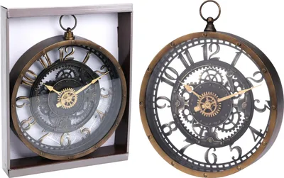 Produktbild von Wanduhr Dekoration mehrfarbig rund 28 cm Design Uhr